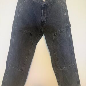 Abercrombie & Fitch Men's Relaxed Jeans in Washed Black